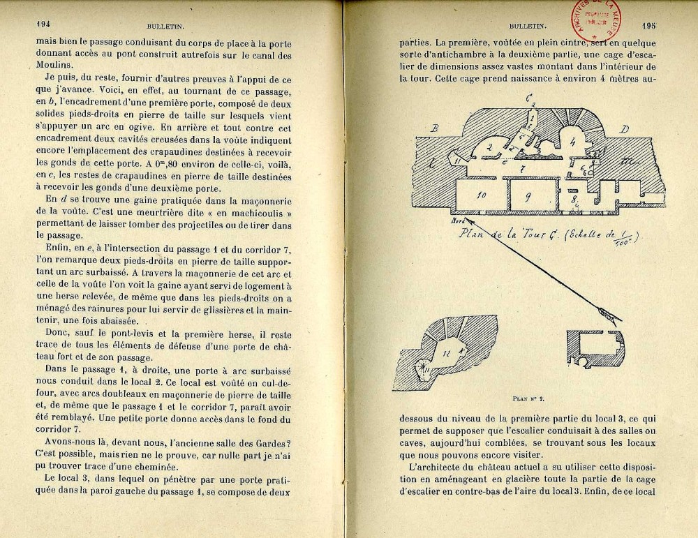 Texte sur l'histoire du chteau bas de Commercy, famille de Saarebrck, damoiseau de Commercy