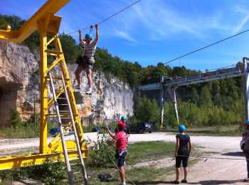 Technique d'escalace, le pont de singes