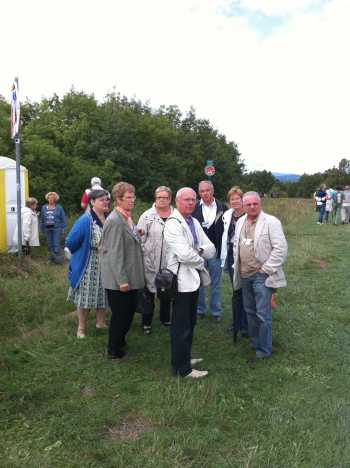 Le groupe au dpart de la marche dans le vignoble d'Obernai